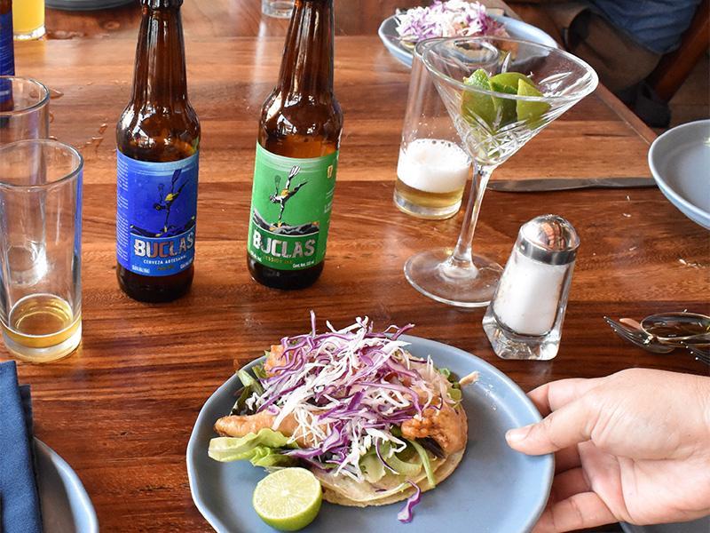 Enjoy delicous regional tacos with craft beer-